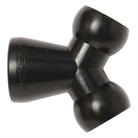 Loc-Line Y Fitting, Black, 1/2", PK20 59868-BLK