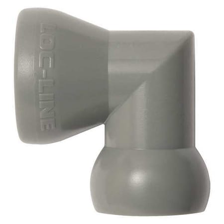 Loc-Line Elbow, Gray, 1/2", PK20 59874-G