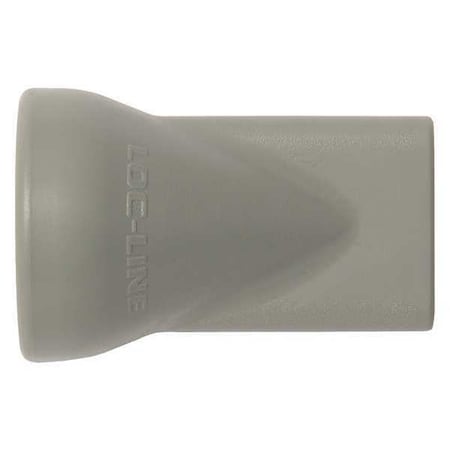 Loc-Line Flat Slot 125 Nozzle, Gray, 1/2", PK20 59891-G