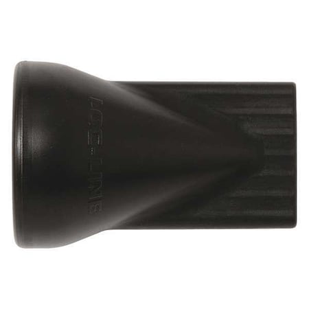 Loc-Line Flat 7 Hole Nozzle, Black, 1/2", PK20 59893-BLK