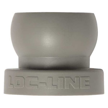 Loc-Line Fixed Mount, Gray, 1/2", PK20 59896-G