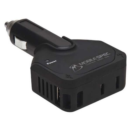 Mobilespec DC to AC Power Inverter, w/USB, 20W MS20W