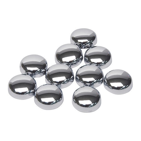 Roadpro Snap-On Screw Covers, Size 6-8 Chrome RP-7086