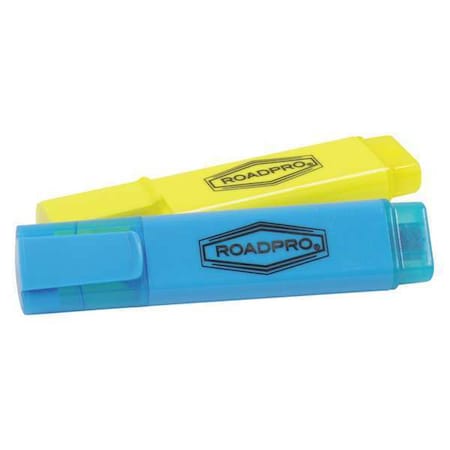Roadpro Chisel Tip Highlighters, PK2 RPHL6574