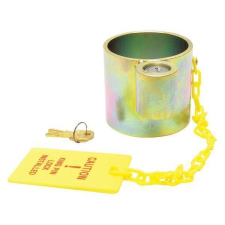 Roadpro Standard Duty King Pin Lock, w/2 Keys RPKPSL3