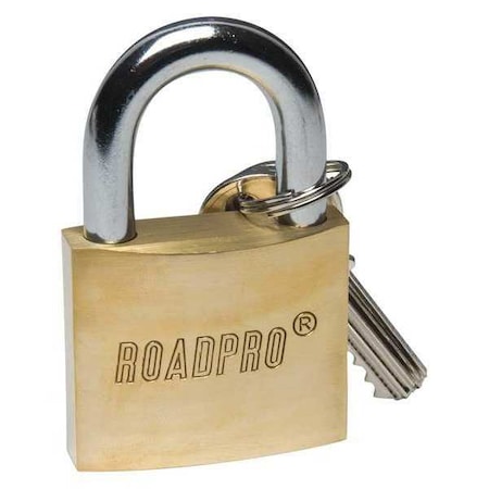 Roadpro Solid Brass Padlock, 50mm, 1 Shackle RPLB-50