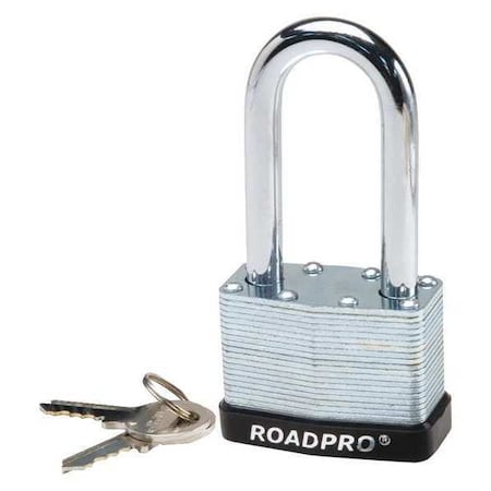 Roadpro Laminated Steel Padlock, w/Bumper, 50mm RPLS-50L