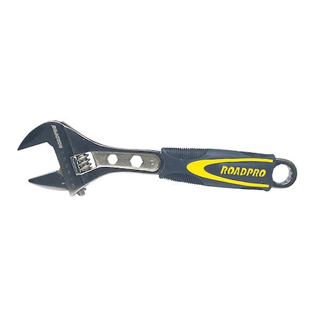 Roadpro Adjustable Wrench, 10", Finish: Black Nickel RPS2012