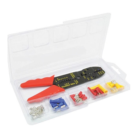 Roadpro Wire Terminal Kit, w/Wire Cut, 44pcs. RPTK2