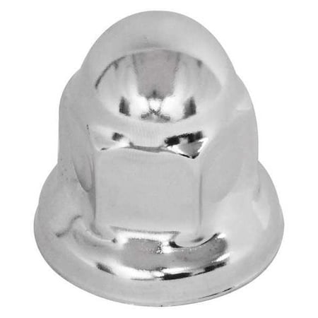 Roadpro Flanged Chrome Plated Lug Nut Cover, 33mm W-33MM