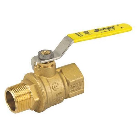 Jomar Valve 1/2" MNPT Italian Brass Ball Valve T-100FMN