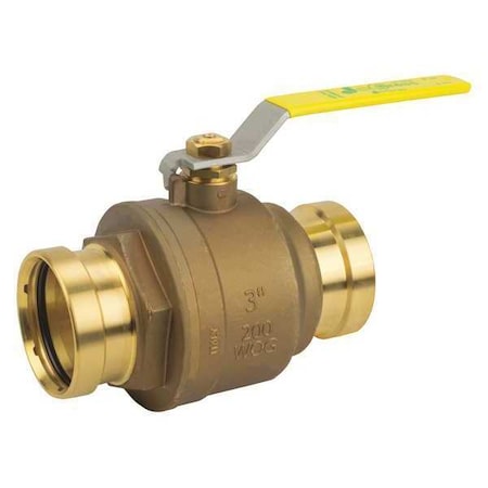 Jomar Valve 3" Press Lead Free Brass Italian Ball Valve JP-100XLC
