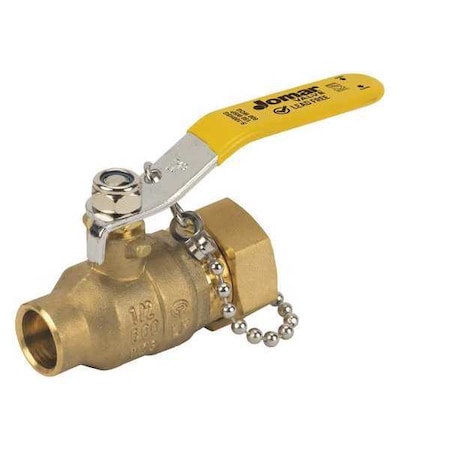 Jomar Valve LF Brass Cap and Chain Valve, CXC, 3/4" S-100HSG
