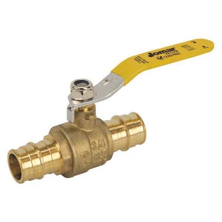 Jomar Valve LF Brass Cold Exp PEX Ball Valve, 3/4" T-422G