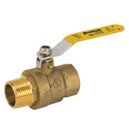 Jomar Valve 1/4" MNPT Lead Free Brass Ball Valve JF-100GMXF