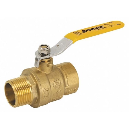 Jomar Valve Brass Ball Valve, MNPT, 1/4" JF-100TFM