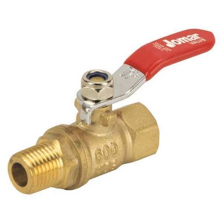 Jomar Valve 1/4" MIP x FIP Brass Mini Valve T-83C