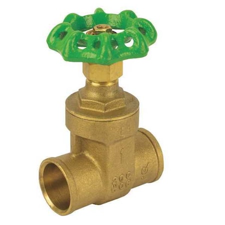 Jomar Valve LF Brass Gate Valve, CXC, 1/2" S-301G