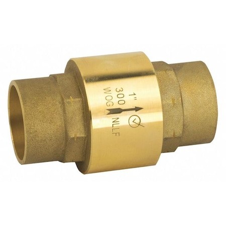 Jomar Valve 1/2" Solder Lead Free Brass Spring Check Valve S-521G