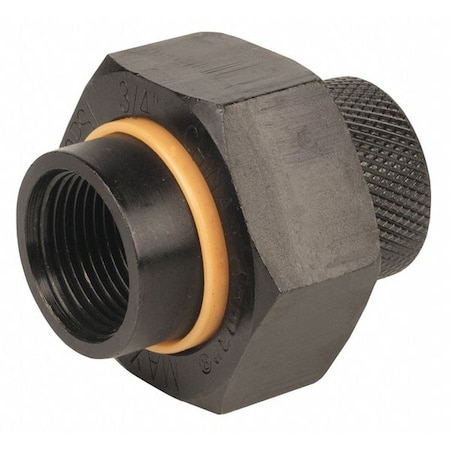 Jomar Valve Dielectric Union Blck Iron, FIPxFIP, 1/2" DU