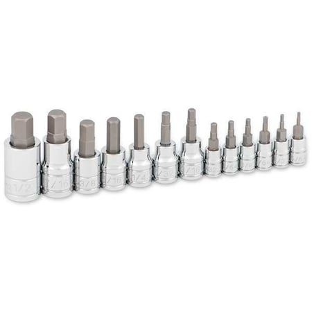 Titan Hex Bit Socket Set, SAE, 13pcs 16123