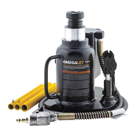Omega Lift Bottle Jack, Air Act, Low Profile, 20 tons 18209