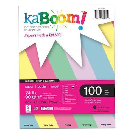 Modern Jen 12PK Kaboom Pastel Paper, 100 Sht 24# Heavy Weight 20532