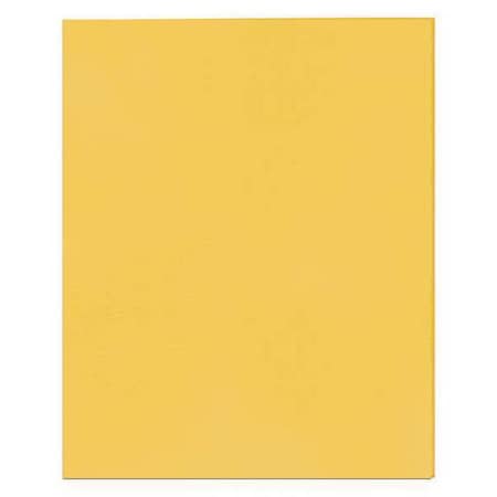 Roaring Spring Case of Gold Paper Pocket Folders, 11.75"x9.5", Twin Pockets hold 25 sheets each, 11 pt tag board, PK250 50121cs