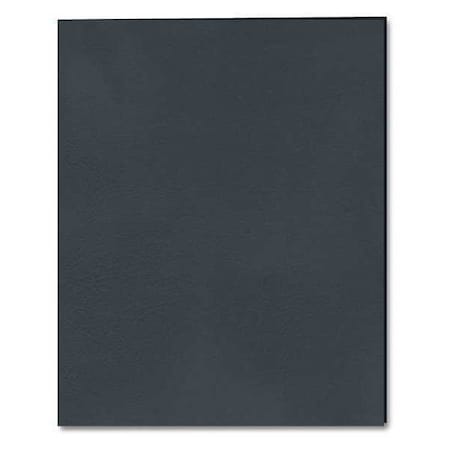 Kaboom Case of Black Paper Pocket Folders, 11.75"x9.5", Twin Pockets hold 25 sheets each, 11 pt tag board, PK250 50119cs