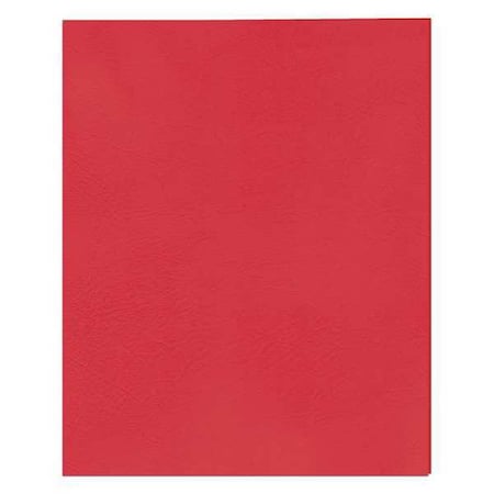 Roaring Spring Case of Red Paper Pocket Folders, 11.75"x9.5", Twin Pockets hold 25 sheets each, 11 pt tag board, PK250 50123cs