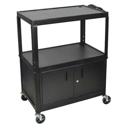 Luxor 20 ga. Steel (Cabinet) Cabinet Cart, 32"L x 20"W x 24" to 42"H AVJ42XLC
