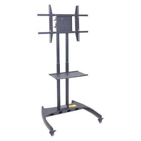 Luxor Flat Panel Cart, w/Shelf, 90 deg., Mount FP3500