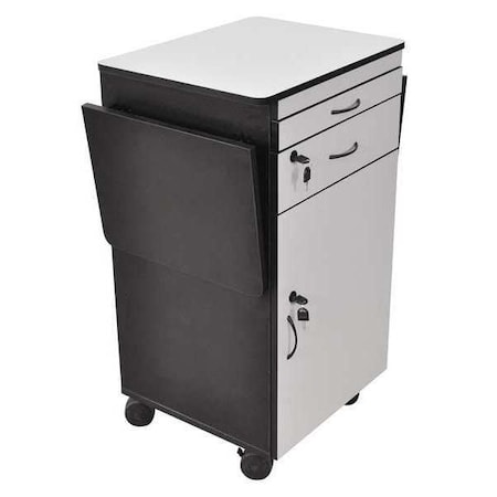 Luxor 38" Mobile AV Presentation Station Cart with Locking Cabinet WPSDD3