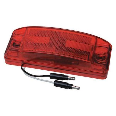 Roadpro LED Light, w/Replaceable Len, Red, 6x2 RP-1284R