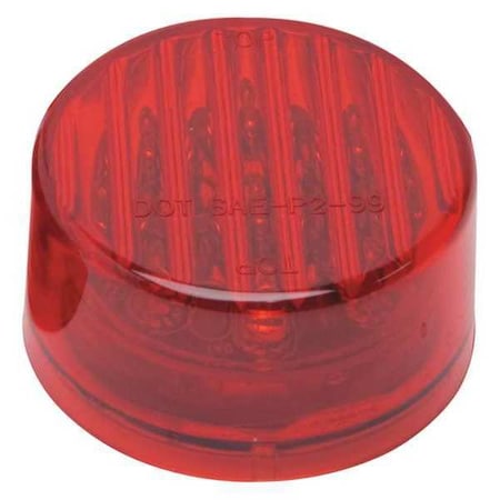 Roadpro LED Round Sealed Light, Red, 2 RP-1277R
