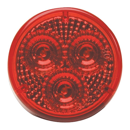 Roadpro Diamond Lens Sealed Light, 2 Round LED, Color: Red RP1030RDL