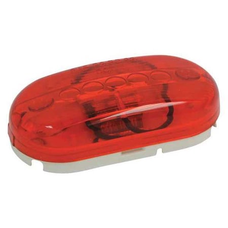 Roadpro Cat Eye Light, w/Replaceable Lens, 4x2, Color: Red RP-1259R