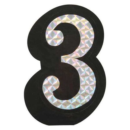 Roadpro Prism Style Adhesive Number, 3 78077D