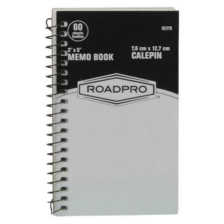 Roadpro Memo Book, 60 Pages, 3x5 92379