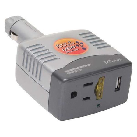 Roadpro DC to AC Power Inverter, 140/175W RK175UB