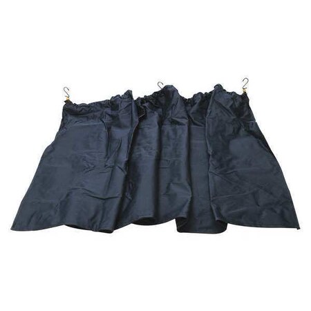 Roadpro Deluxe Privacy Cab Curtain, Dark, 2pcs RPCCDBL