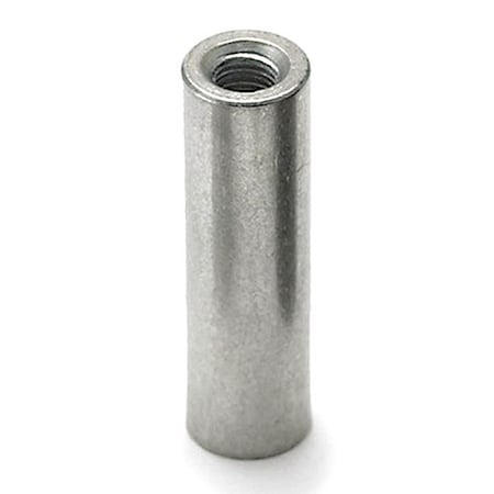 FASCOMP Round Standoffs, #6-32 Thrd Sz, 1-1/4 in Bd L, Stainless Steel Plain, 1/4 in OD FC1696-632-SS