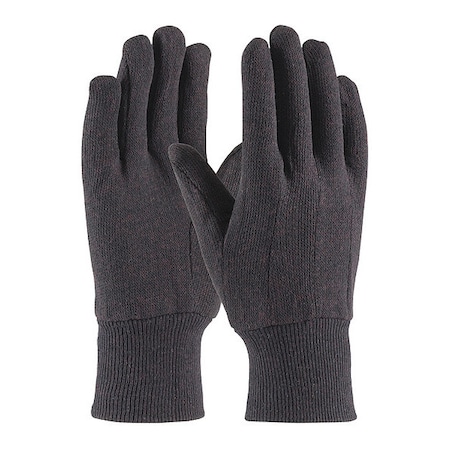 Pip Cotton Jrsy Glove, Brn, Econ Wt., Mens, PK12 95-806