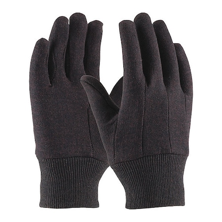 Pip Cotton Jersy Glove, Brn, Reg Wt., Lady, PK12 95-808C