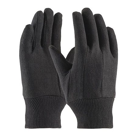 Pip Ladies Cotton Jrsy Glv, Brn, Hvy Wt., PK12 95-809C