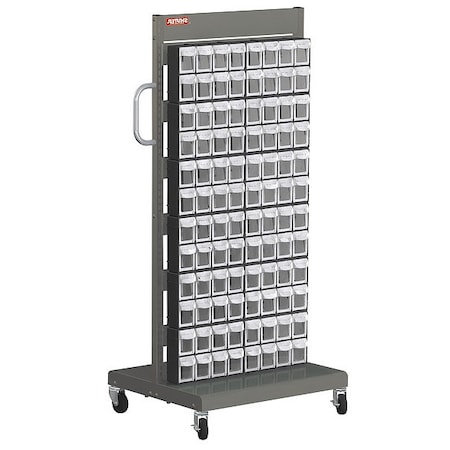 Shuter Mobile Parts Cart, FO308 1, Sided 96 Tip Out Bins 1010542