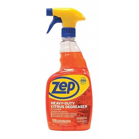 Zep Heavy Duty Degreaser, 32 Oz Pail, Liquid, Amber, 12 PK ZUCIT32