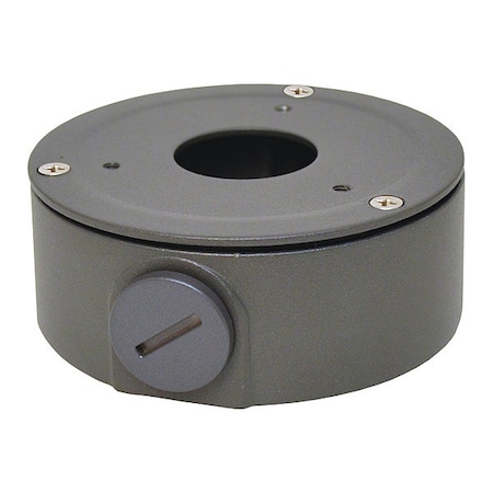 Speco Technologies Junction Box, Round, Gray O2VLJBB
