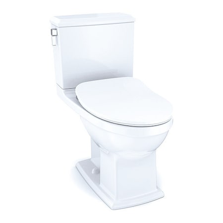 Toto Connelly, 2pcs Toilet Washlet Ss234 C, 1.28/0.9 gpf, Tornado Flush, Floor Mount, Elongated, Cotton MS494234CEMFG#01