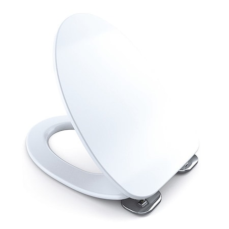 Toto Slim, Elongated Softclose Seat, Cotton With Cover, Urea Resin, Elongated, Cotton White SS234#01
